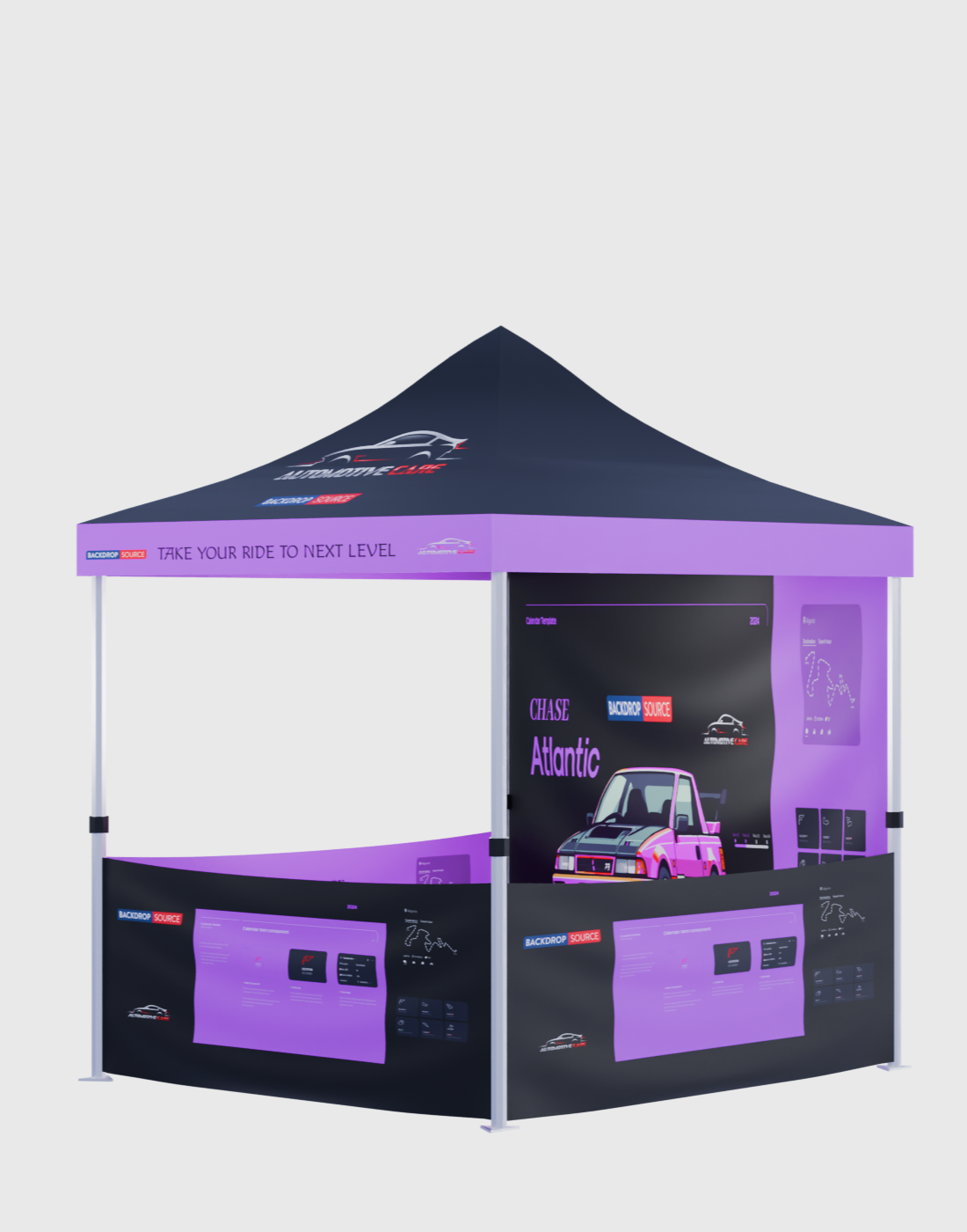 Carpa con dosel personalizada de alta resistencia (6,5 pies x 10 pies)