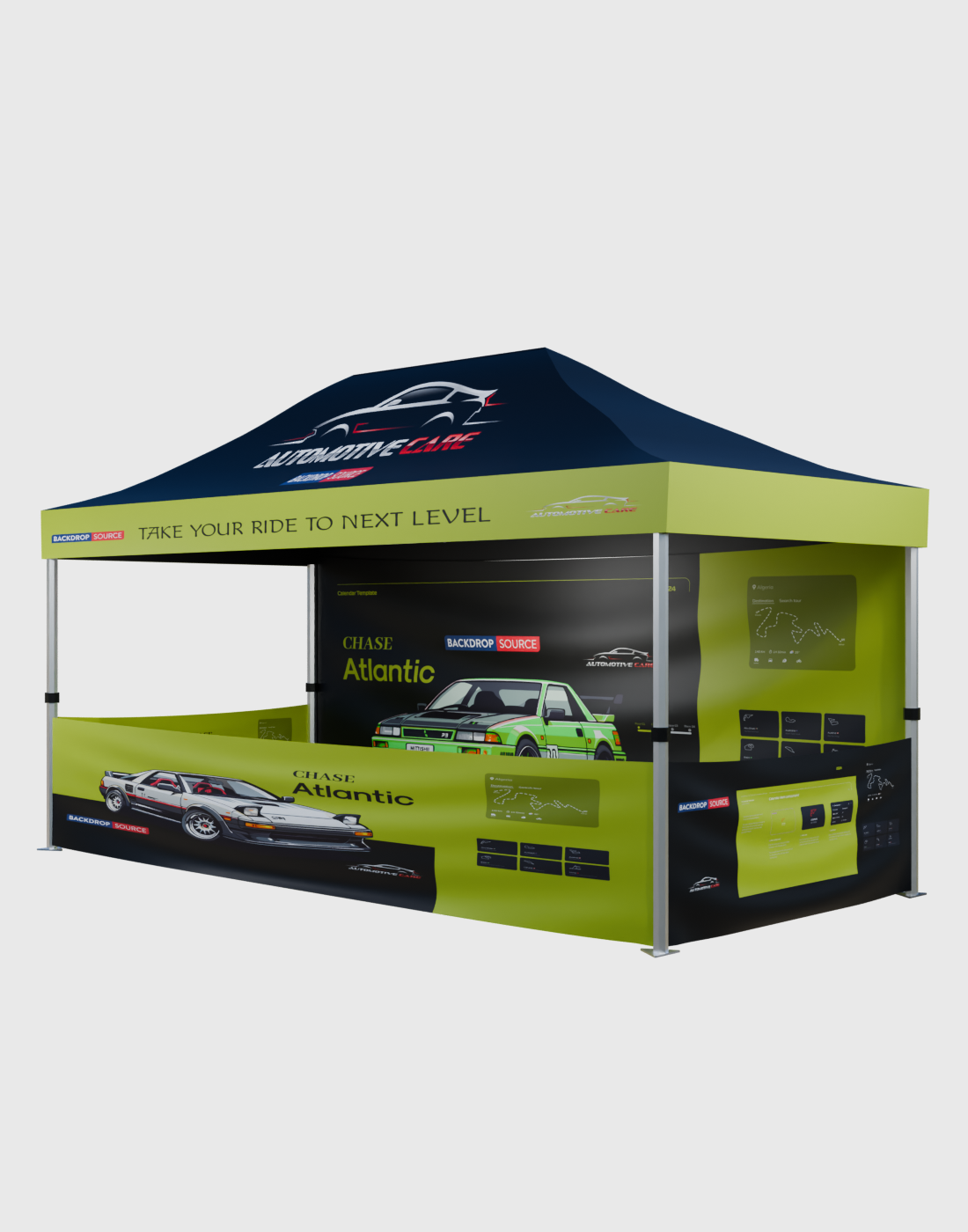 Carpa con dosel personalizada de alta resistencia (4,5 m x 3 m)