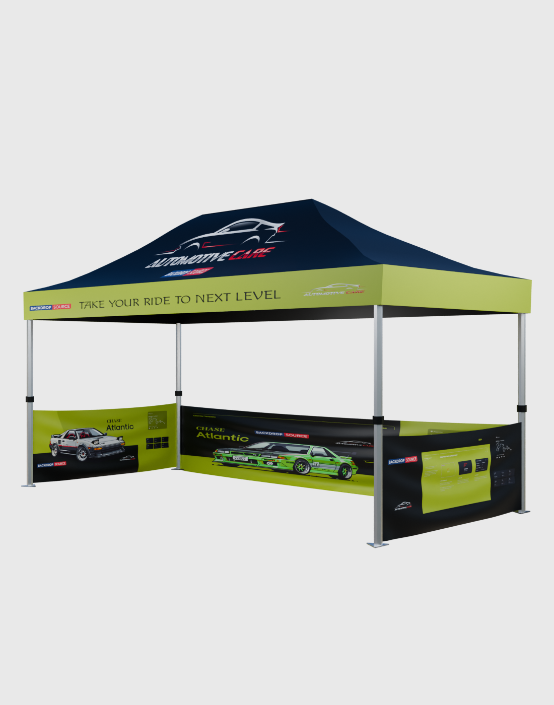 Carpa con dosel personalizada de alta resistencia (4,5 m x 3 m)