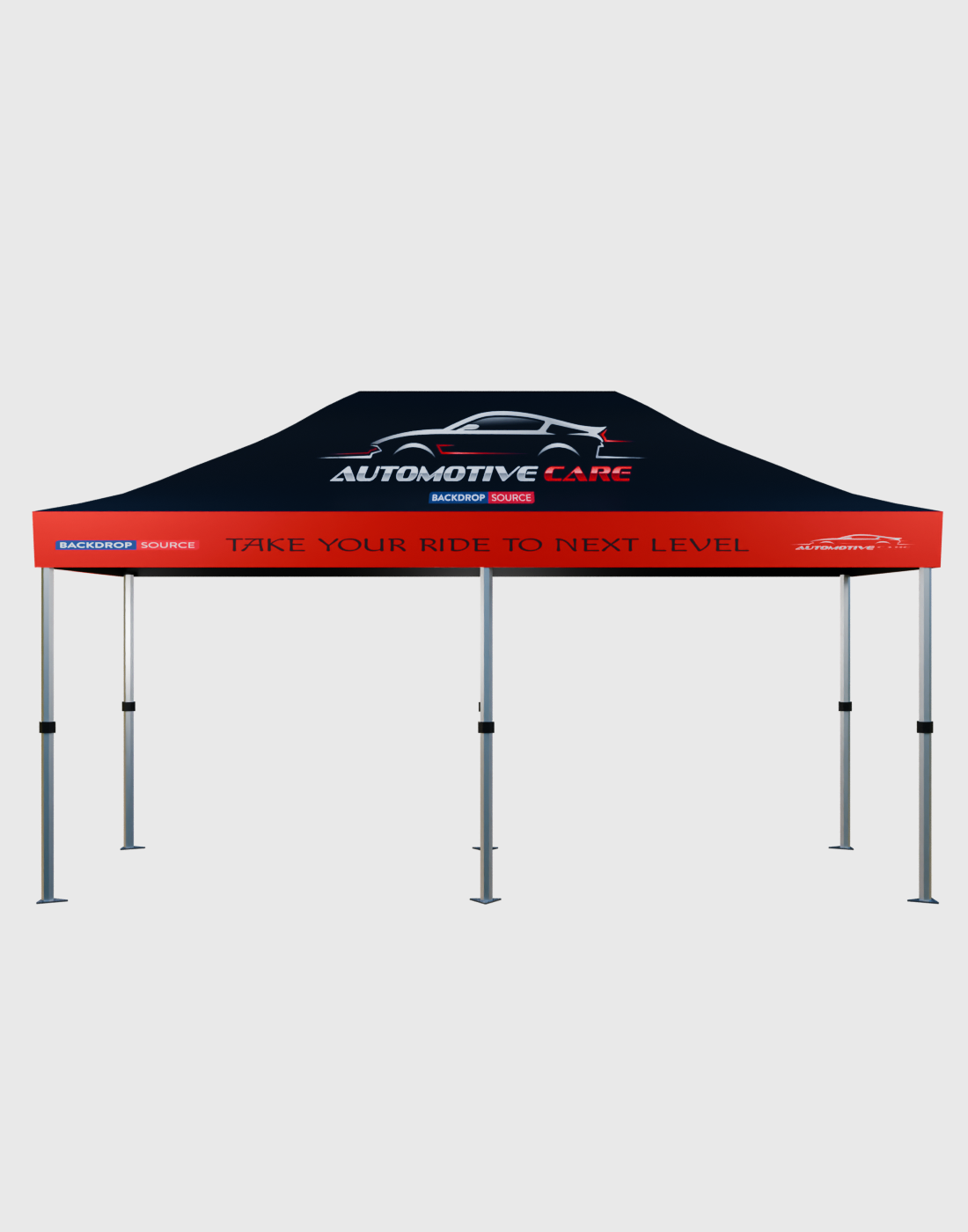 Carpa con dosel personalizada de alta resistencia (20 pies x 10 pies)