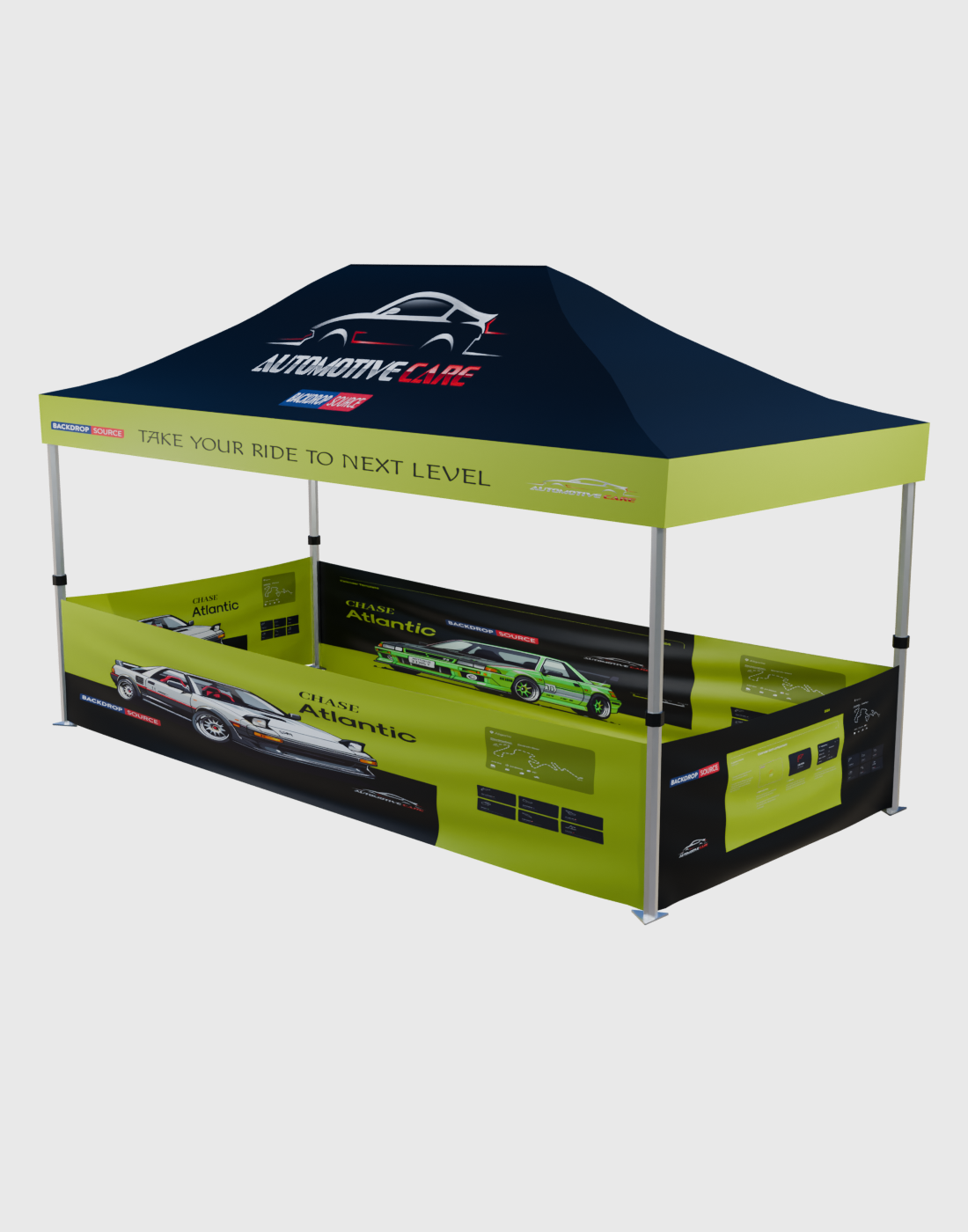 Carpa con dosel personalizada de alta resistencia (4,5 m x 3 m)