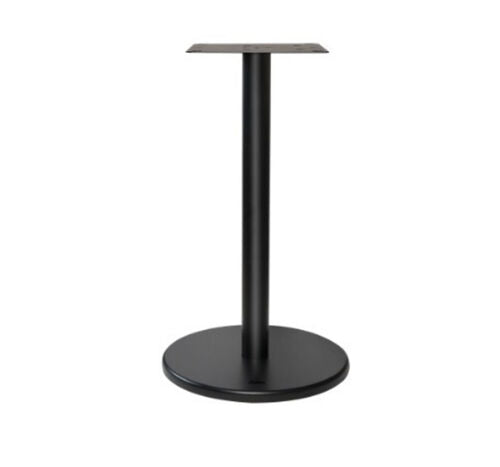 Pata de mesa redonda de hierro fundido (tapa de madera)