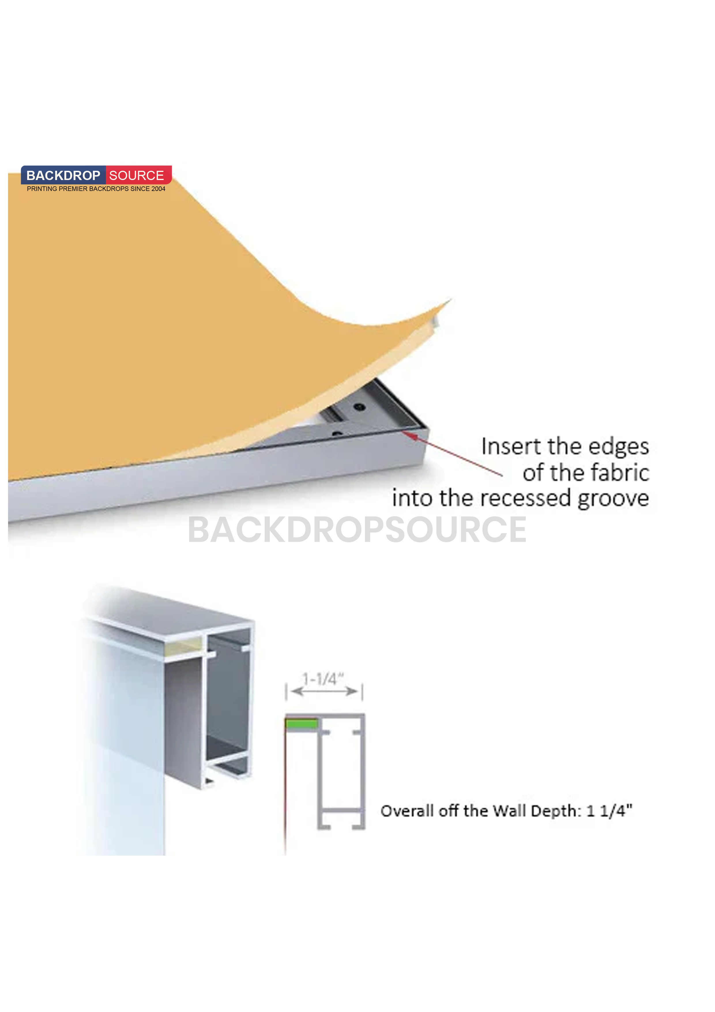 SEG Frameless  Fabric LED Light Box Display- 13ft W x 8.2ft H