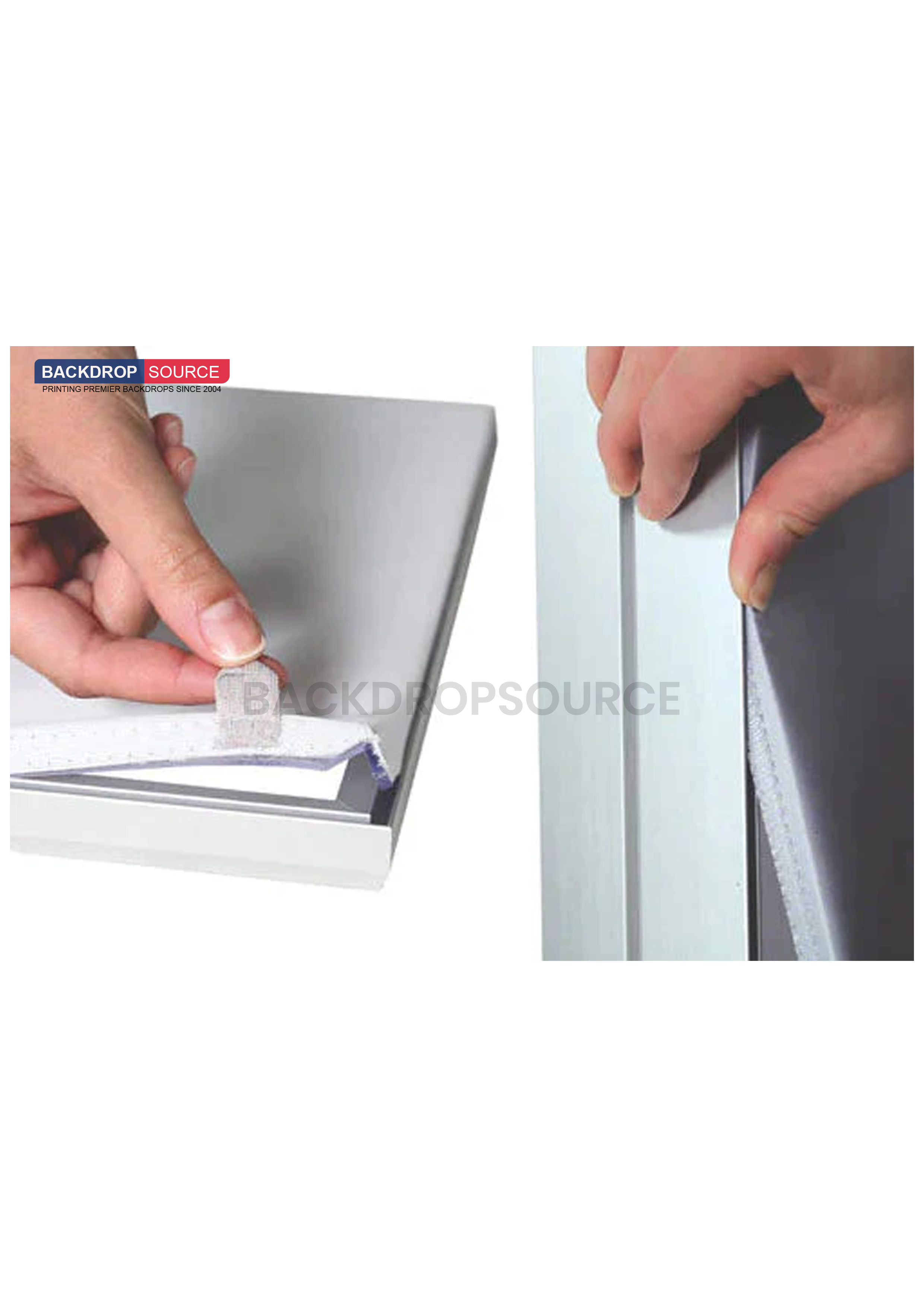 Exhibición de caja de luz LED de tela sin marco SEG - 20 pies de ancho