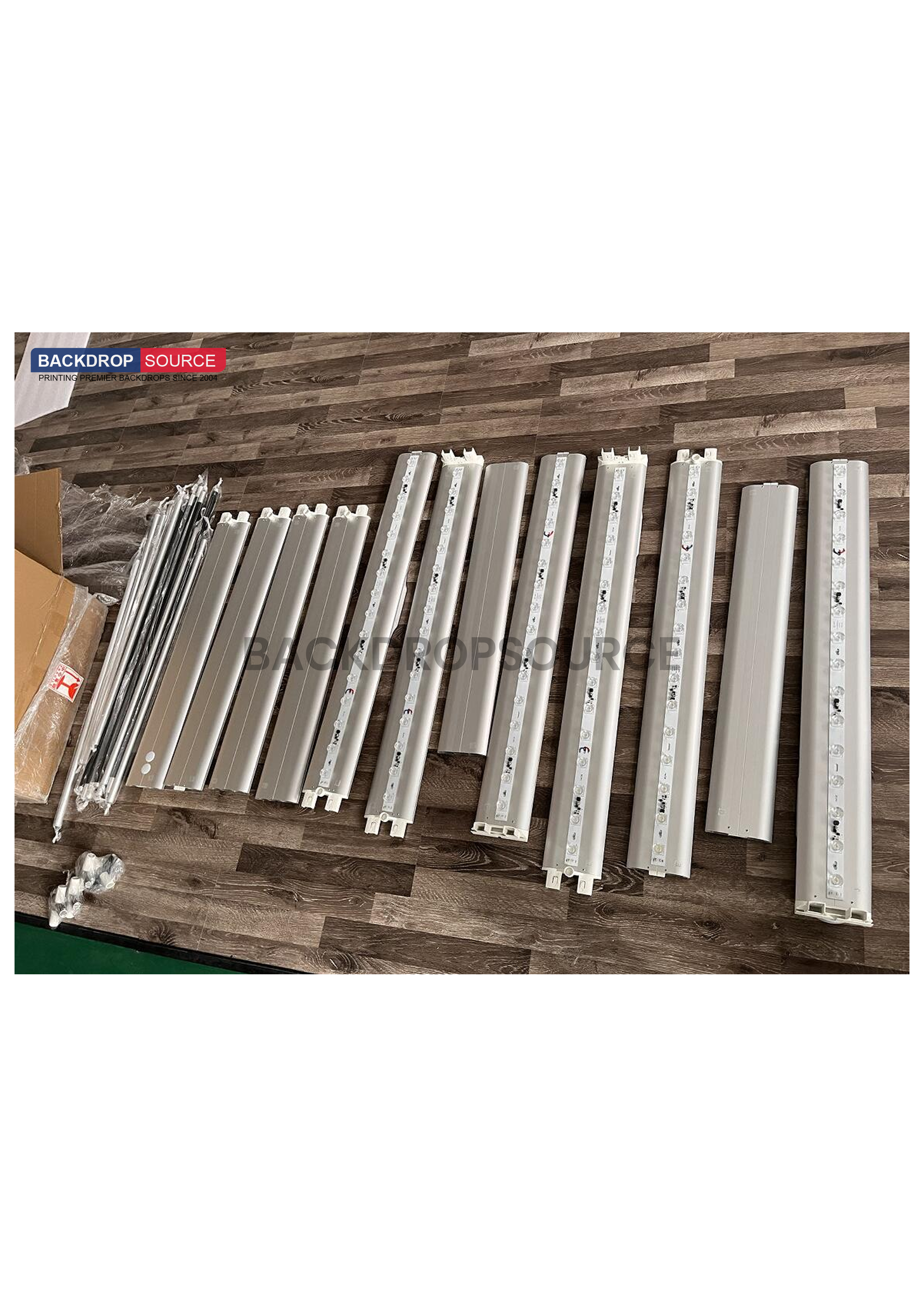 Exhibición de caja de luz LED de tela sin marco SEG - 20 pies de ancho