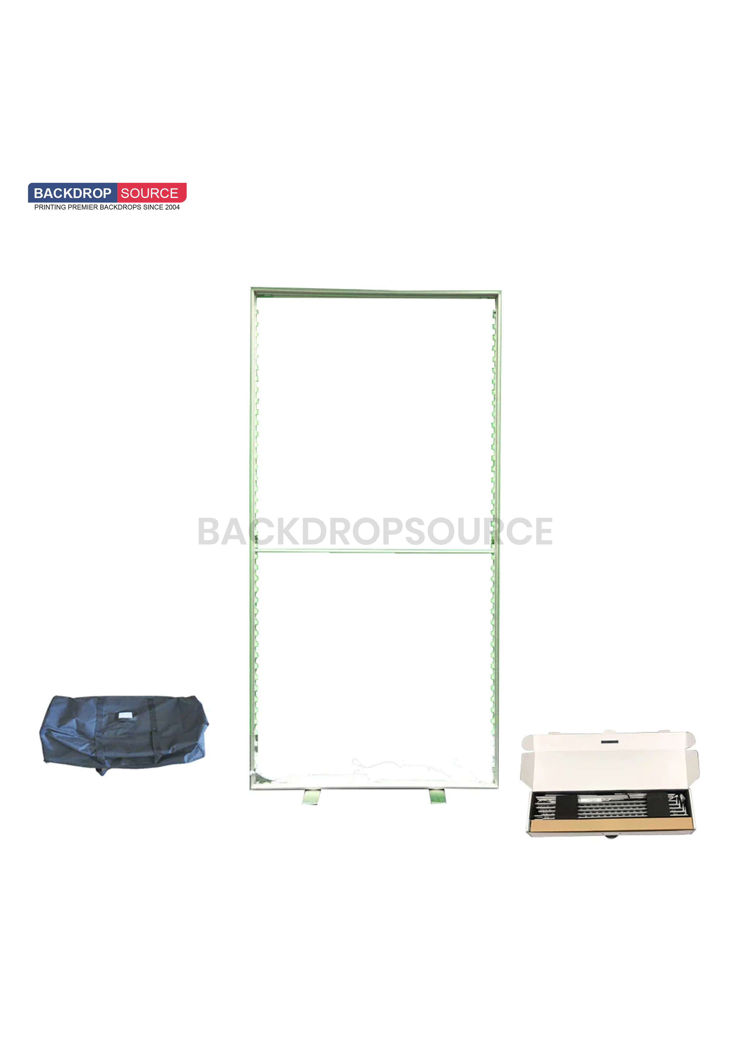 Exhibidor de caja de luz LED de tela sin marco SEG - 2,4 m de ancho x 2,4 m de alto