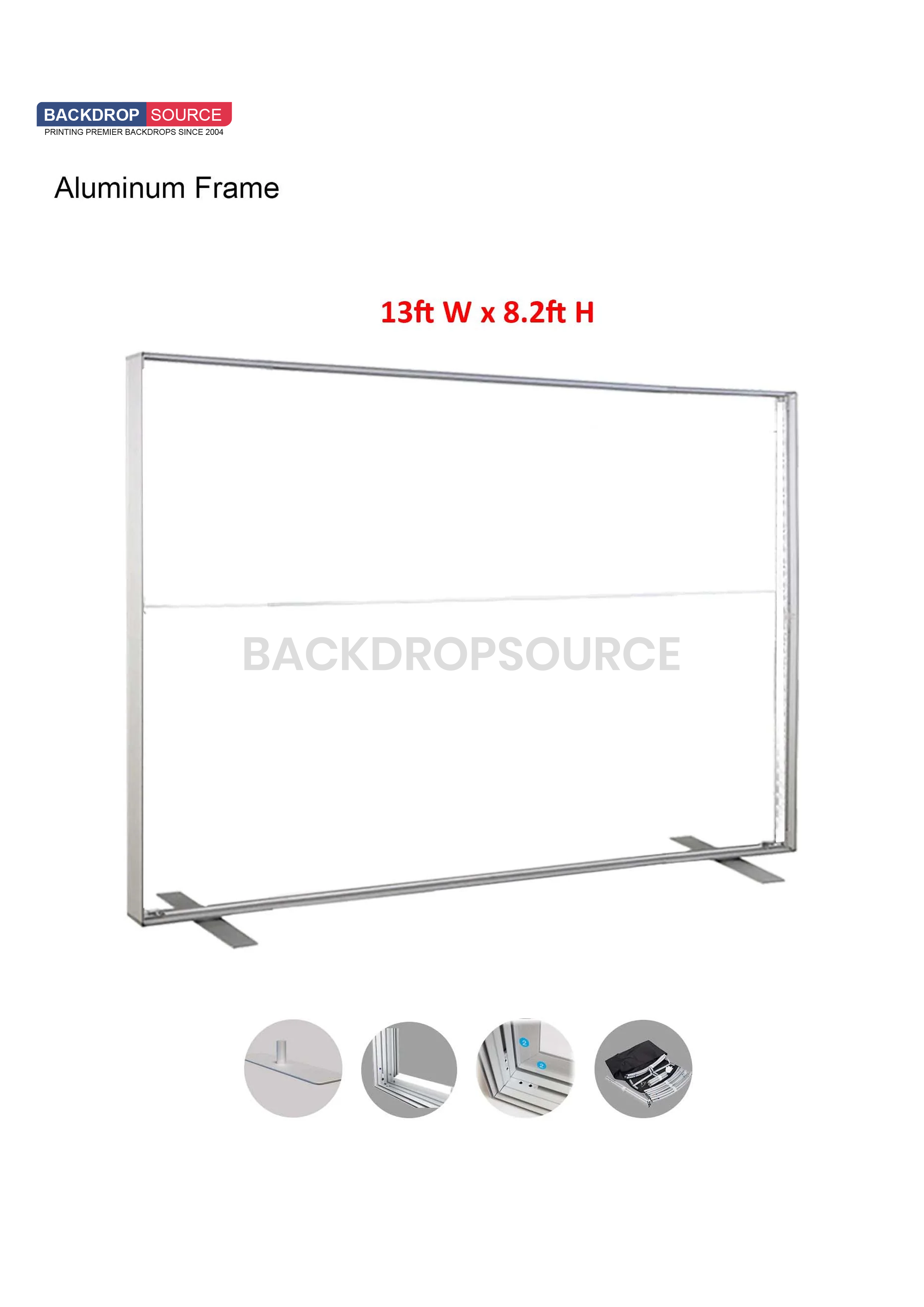 Pared multimedia de tela SEG - 4 m x 2,5 m
