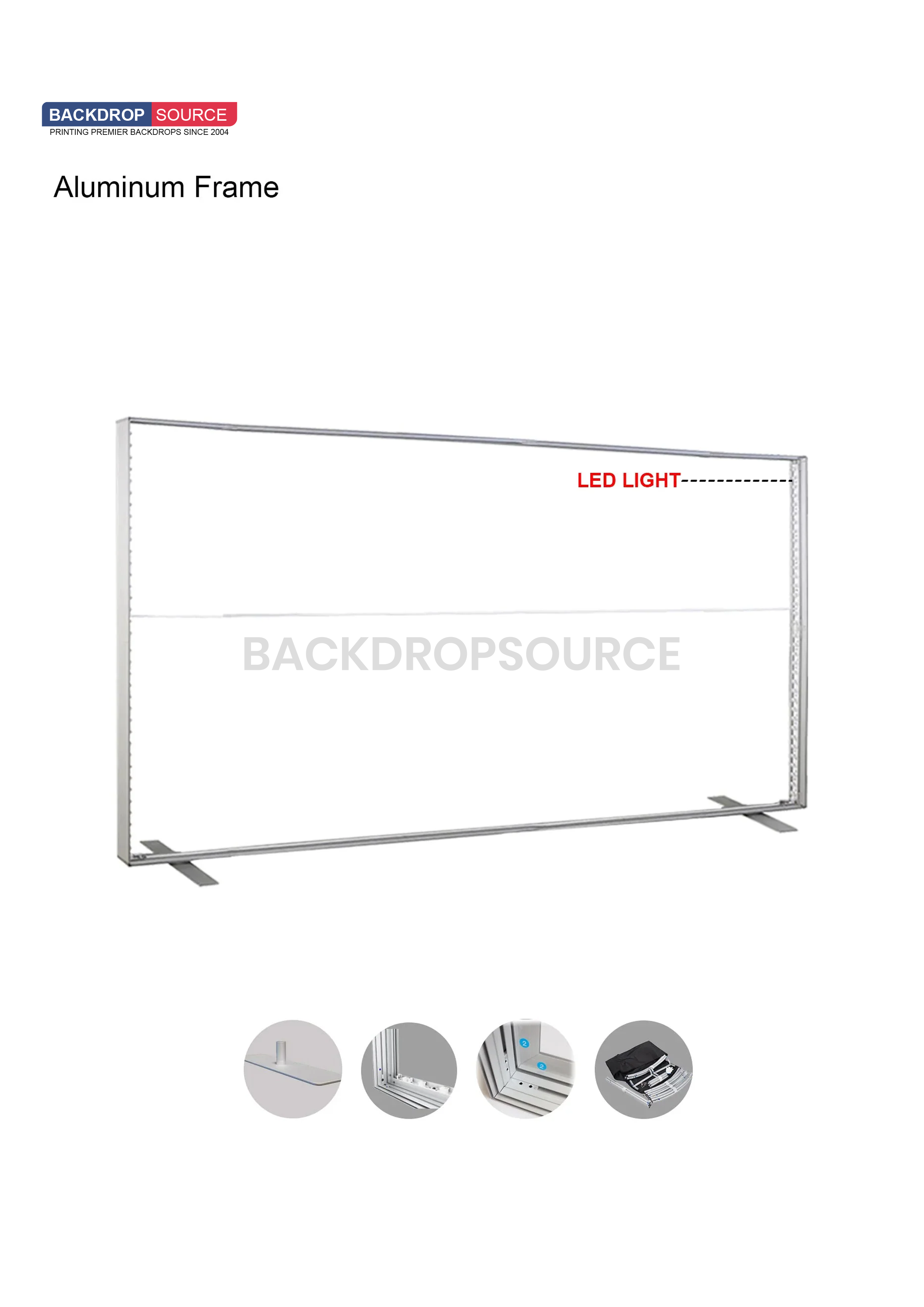 Pared multimedia de tela SEG - 9,8 pies