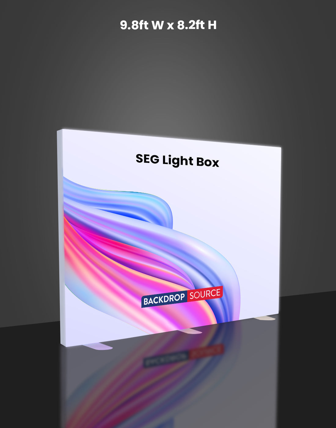 Exhibición de caja de luz LED de tela sin marco SEG