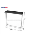 Mostrador de exhibición con caja de luz SEG - 3,3 pies de alto
