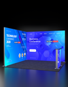 Exhibidor modular de caja de luz SEG de 3 metros para ferias comerciales - Modelo 4