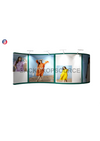 S Shape Wave Tension Fabric Media Wall