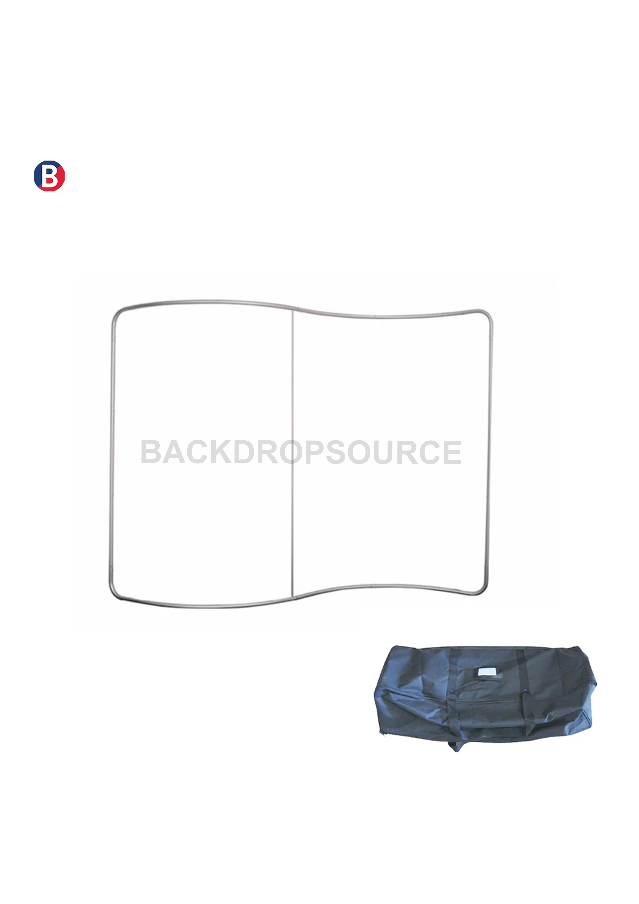 S Shape Wave Tension Fabric Media Wall