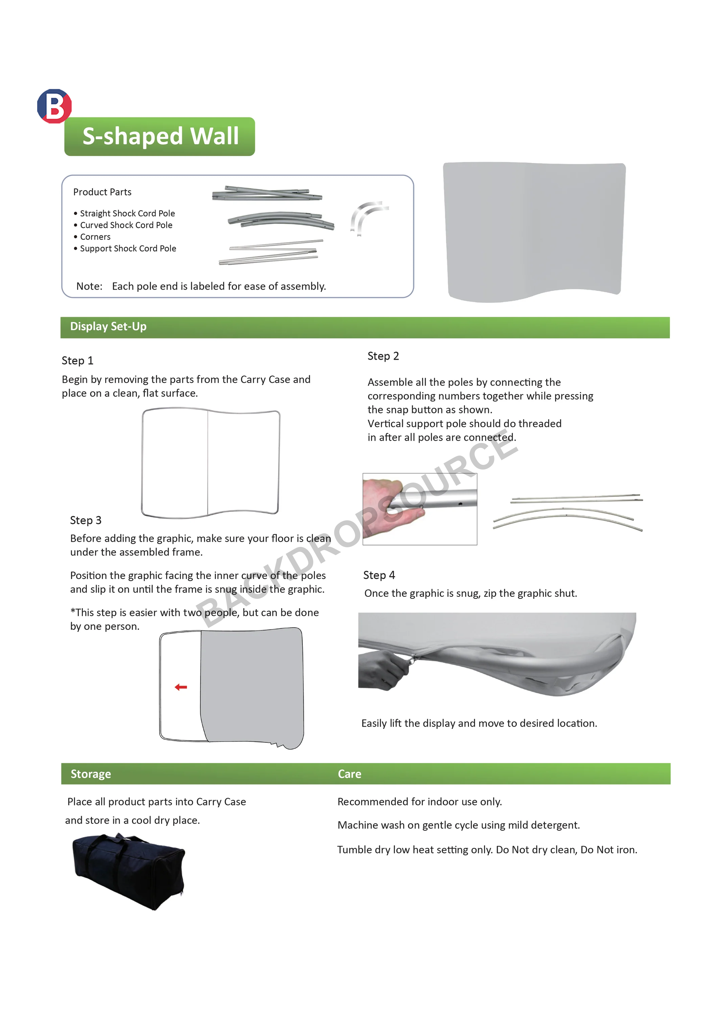 S Shape Wave Tension Fabric Media Wall