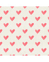 Seamless Watercolor Heart Pattern on Paper Texture Backdrop