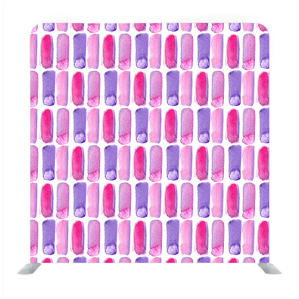 Set of watercolors of pink and violet with white background  Media wall - Backdropsource