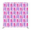 Set of watercolors of pink and violet with white background  Media wall - Backdropsource