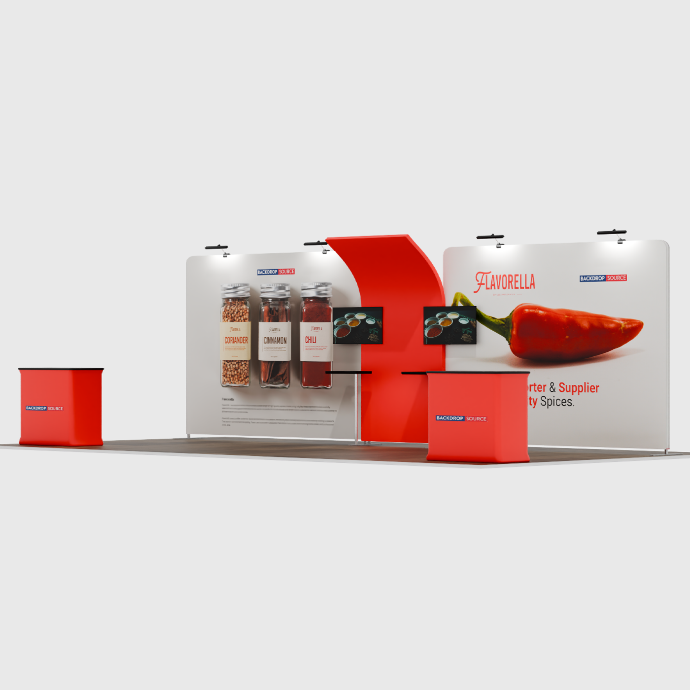 Portable Exhibit Display 20ft x 10ft - Model 13