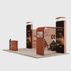 Kit de exhibición de fondo recto de 20 x 10 con pared 3D y arco