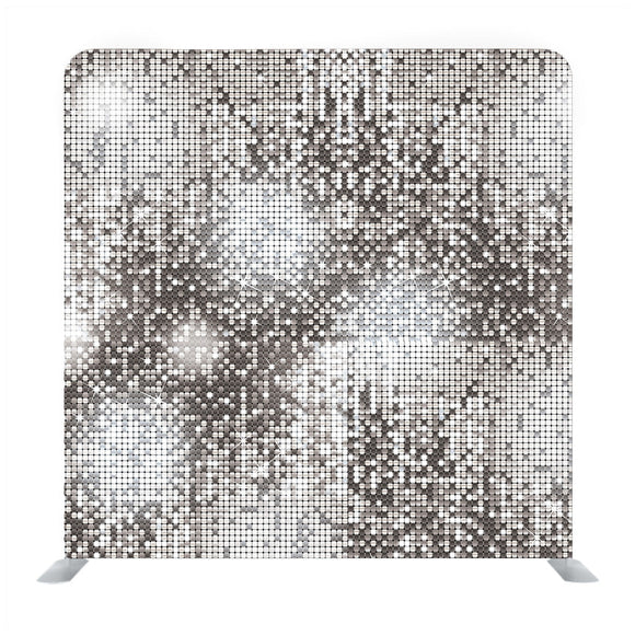 Silver Color Disco lights Media wall - Backdropsource