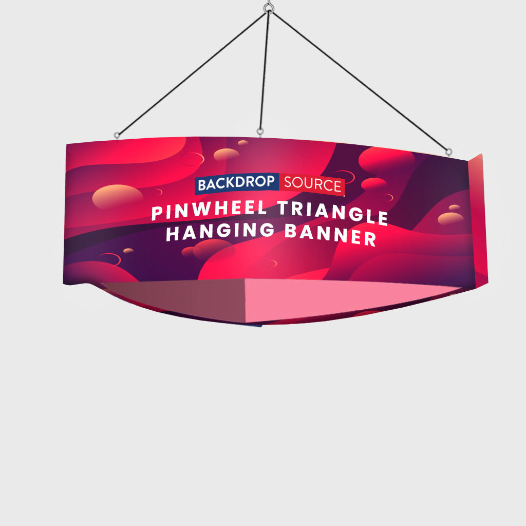 Banner colgante triangular de molinete de tubo de cielo