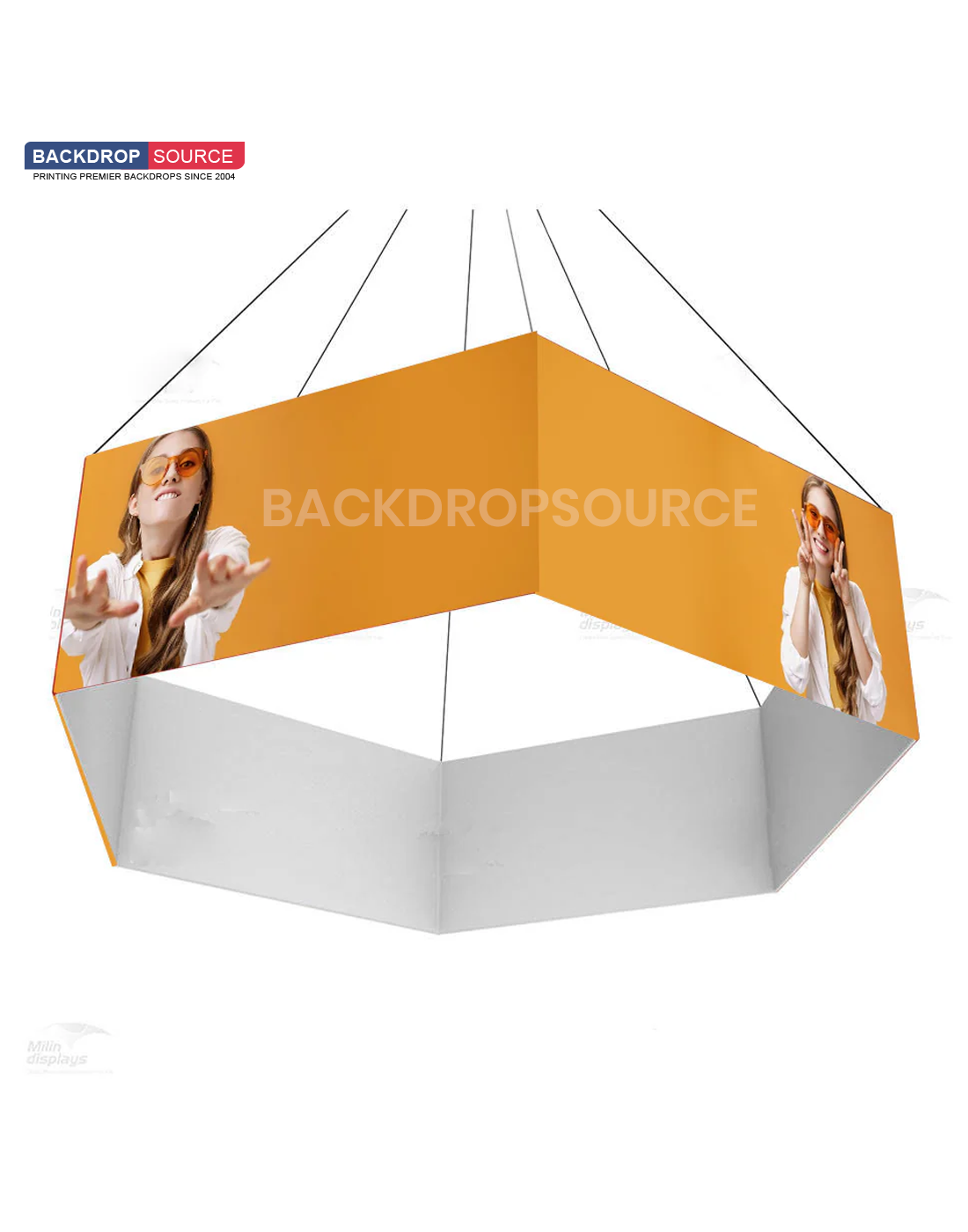 Banner colgante hexagonal Sky Tube