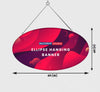Banner colgante de elipse de Sky Tube