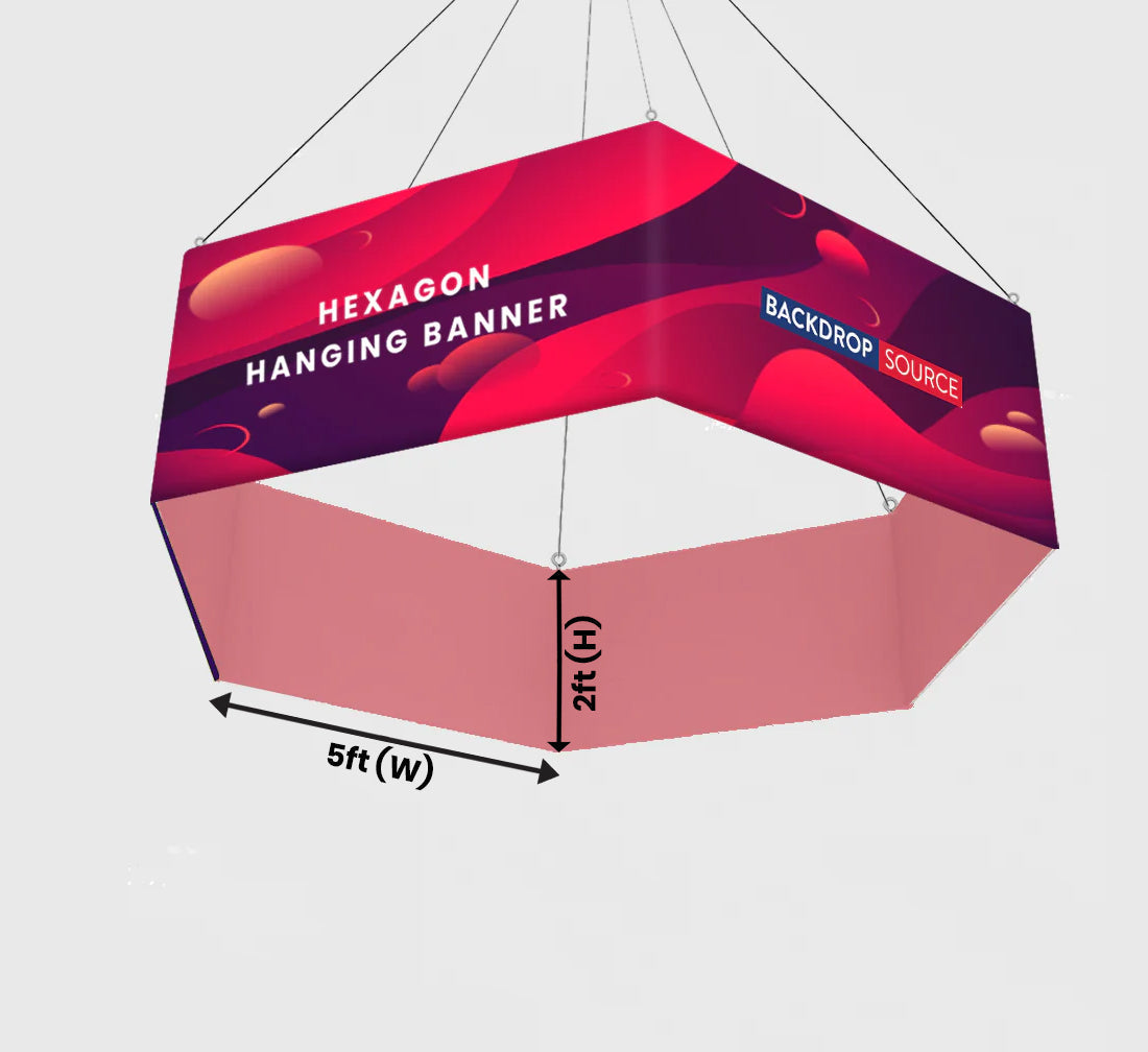 Banner colgante hexagonal Sky Tube