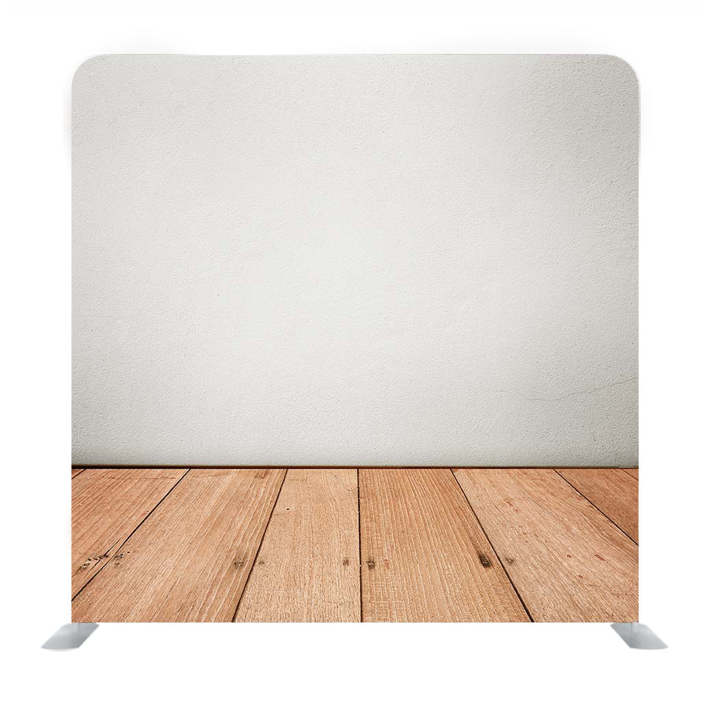 Smoothless Wall with Wooden Floor Media Wall - Backdropsource