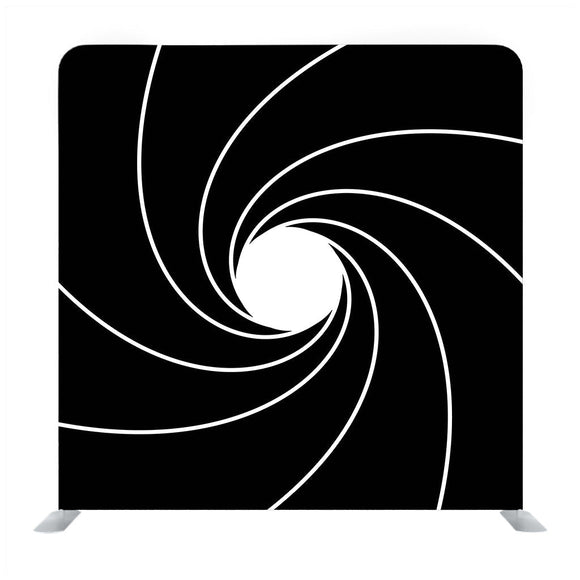 Sprial pattern with black backdrop Media wall - Backdropsource