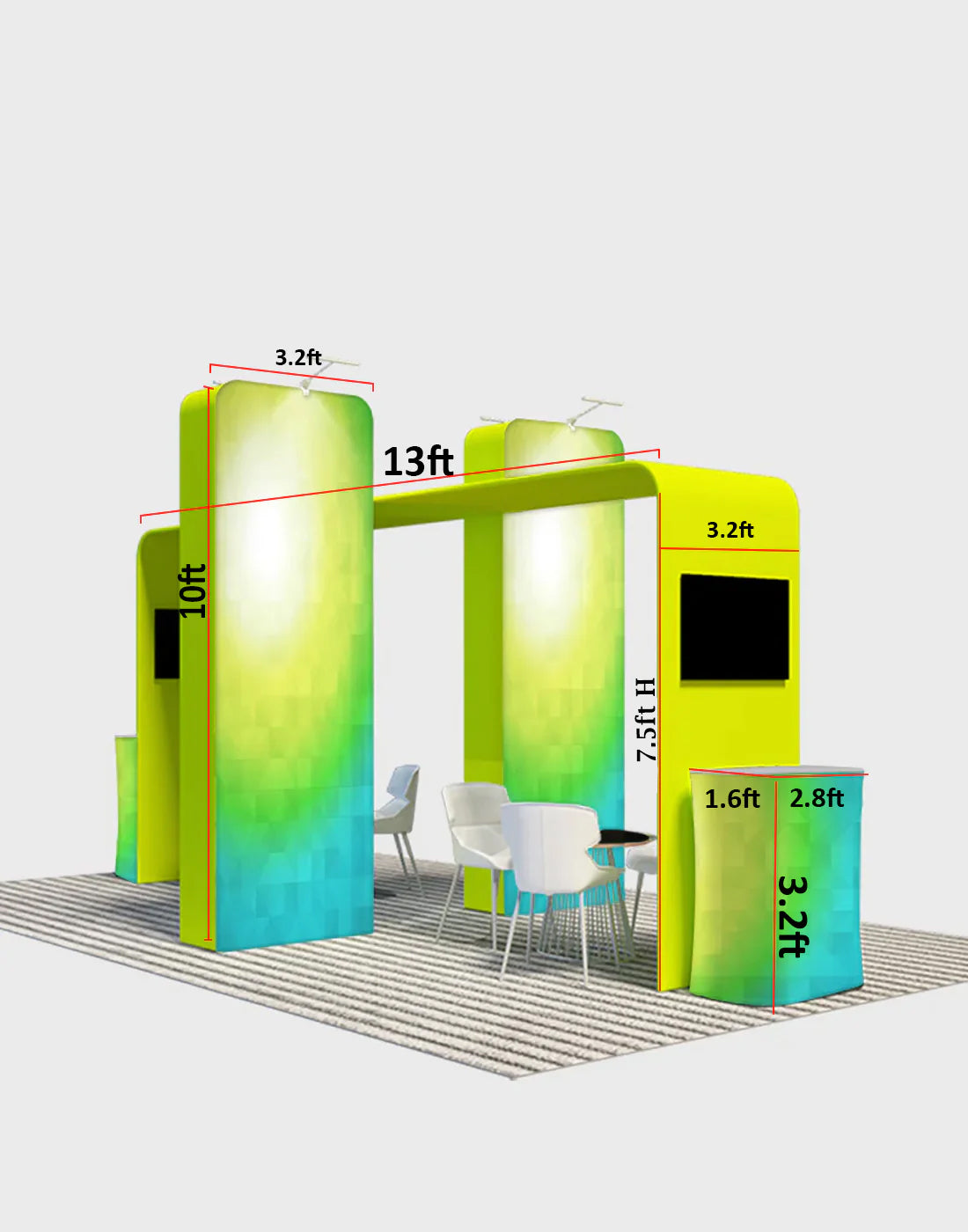 La elegancia de las cajas 3D y el arco cuadrado