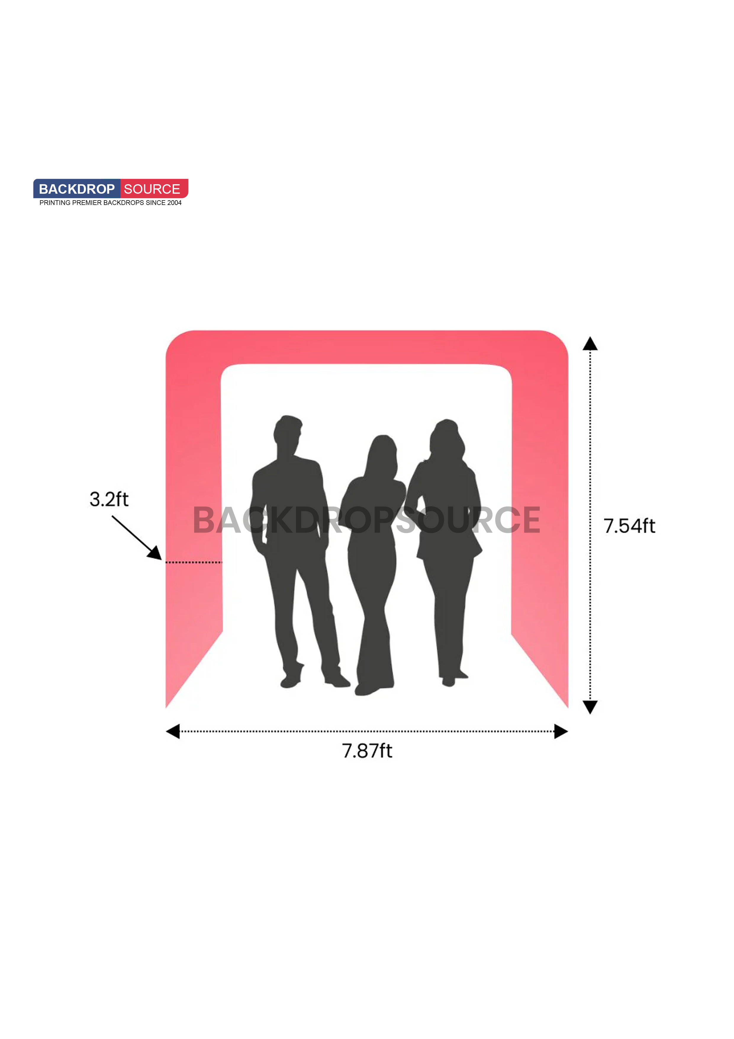 Square Shape Tension Fabric Display Arch