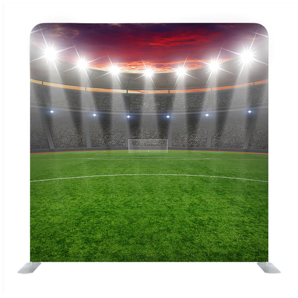 Stadium With Fans The Night Before The Match Background Media Wall - Backdropsource