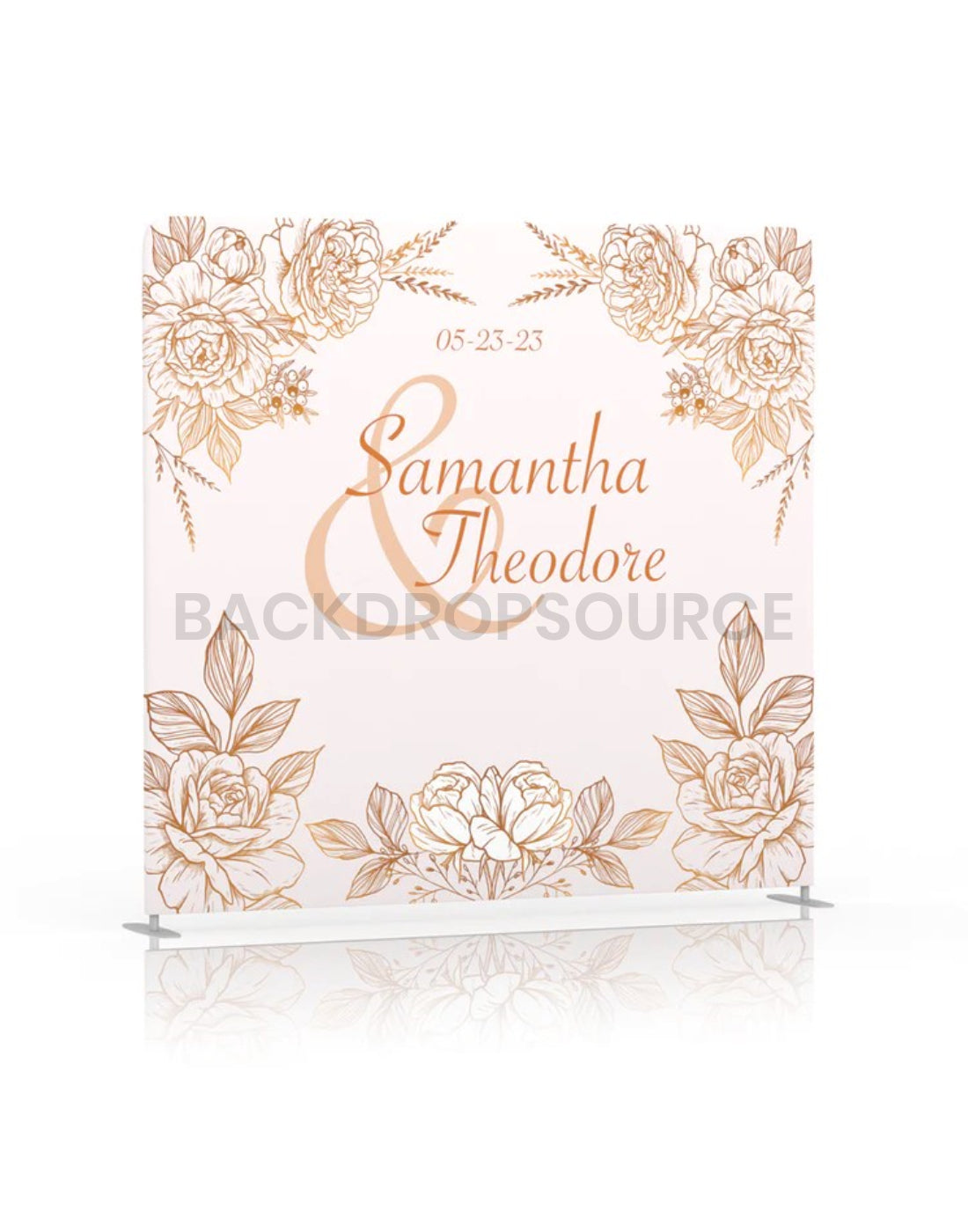 Fondo de elegancia floral al atardecer