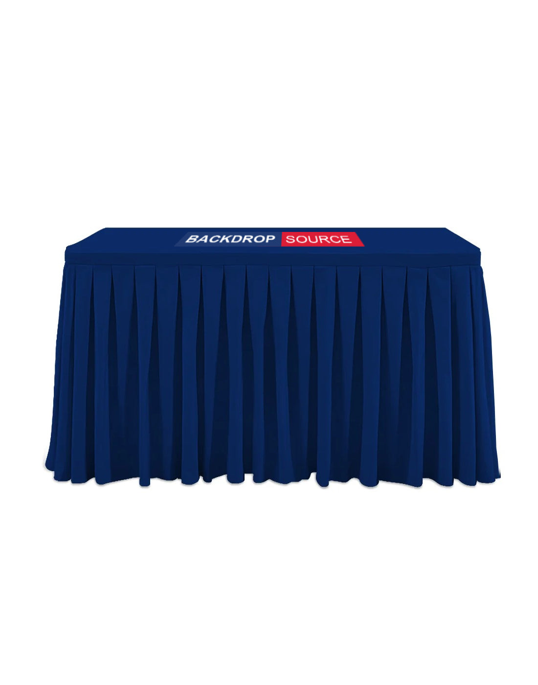 Faldas de mesa personalizadas con parte superior