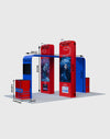La elegancia de las cajas 3D y el arco cuadrado