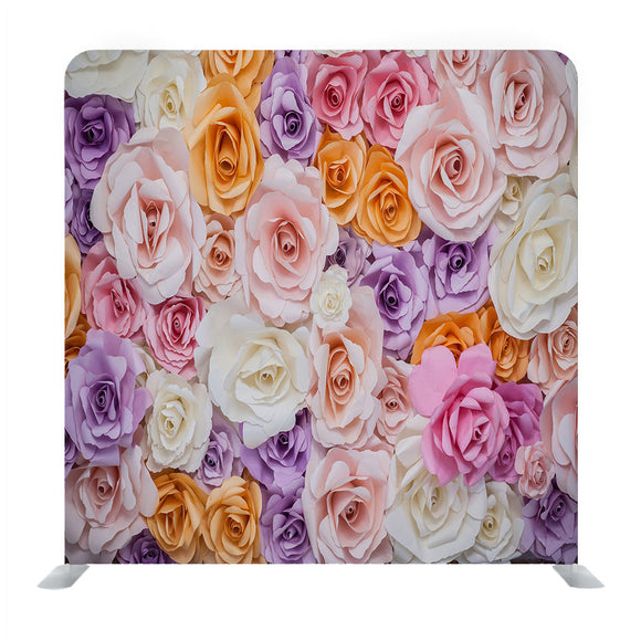 The Background Image Of The Colorful Flowers Media Wall - Backdropsource