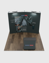 Kit de exhibición emergente curvo Pro 3 en 1 de 3 x 3 metros con luces Illume