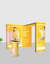 Exhibidor modular de caja de luz SEG de 3 metros para ferias comerciales - Modelo 1