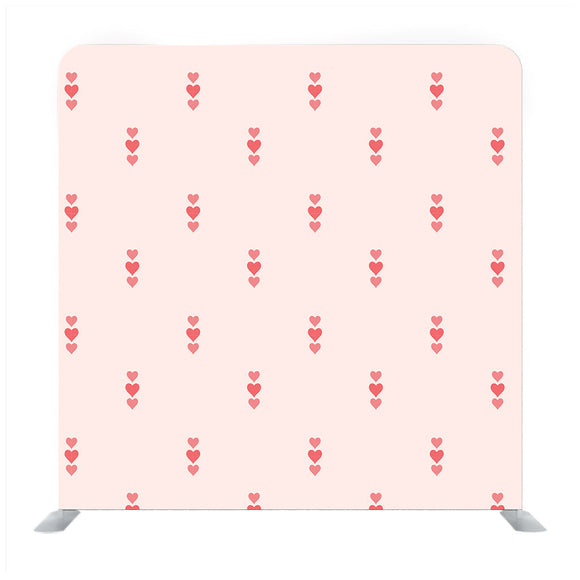 Valentine day  hearts on pink rose Media wall - Backdropsource