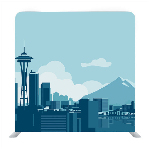 Vector illustration of Seattle Washington Media wall - Backdropsource