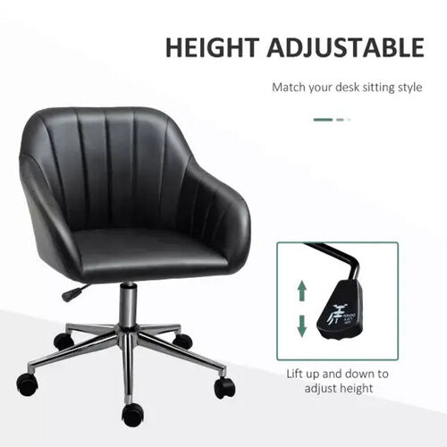 Vinsetto Mid Black Home Office Chair (OC)