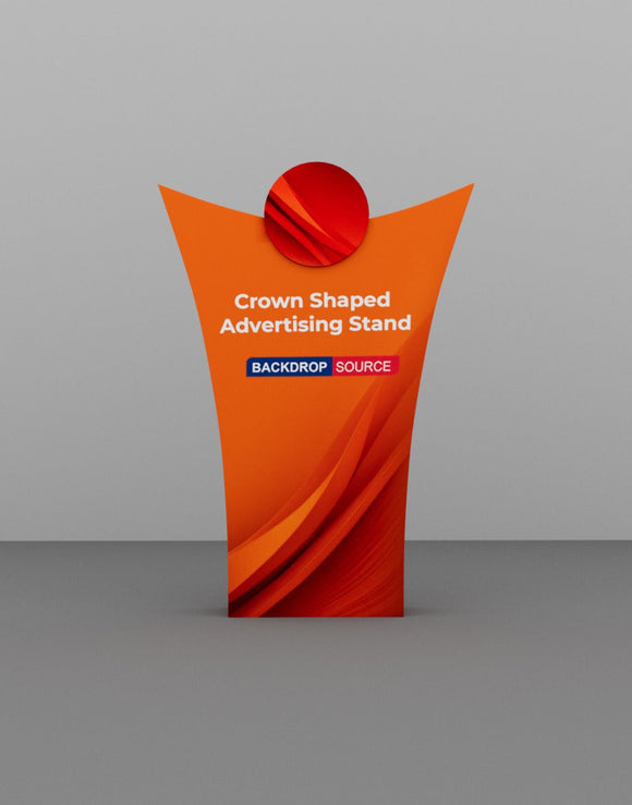 Stand publicitario en forma de corona