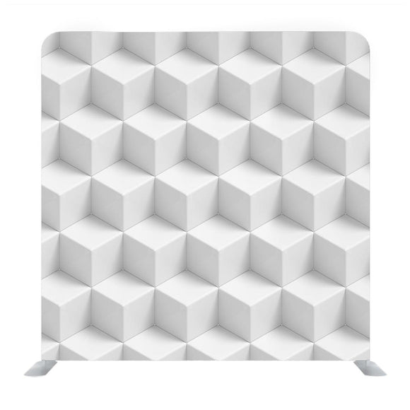 White 3D Building Cubes Media Wall - Backdropsource