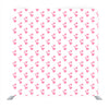 White Background With Pink Heart Media wall - Backdropsource