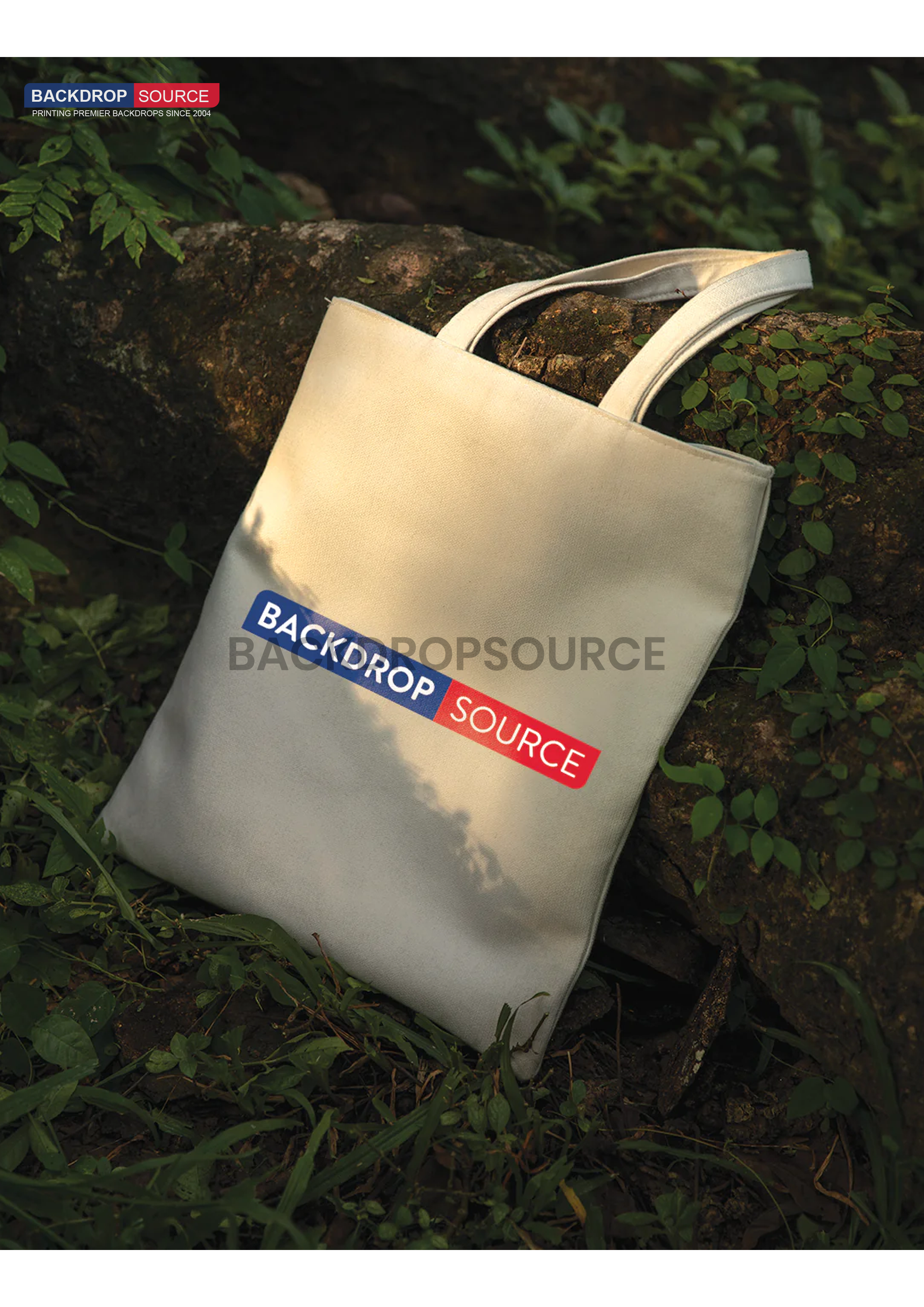 Bolsa de lona de algodón blanca