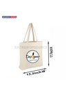 Bolsa de lona de algodón blanca