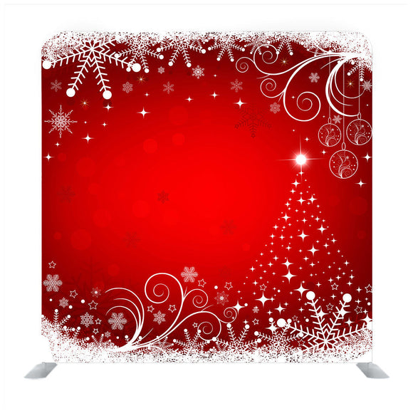 White Christmas Deco Media Wall - Backdropsource