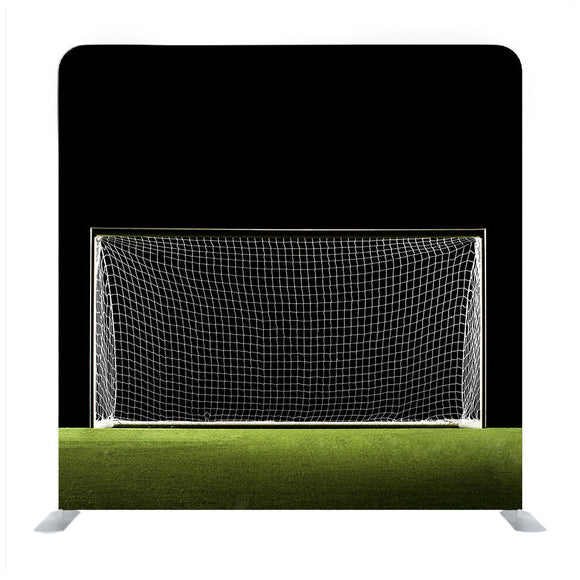 Wide Angle photo of Soccer Goal or Football Goal Background Media Wall - Backdropsource
