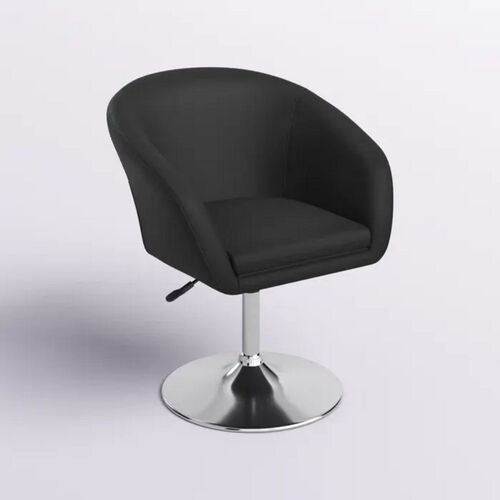 Taburete de bar ajustable Wilson Black de piel sintética - Negro